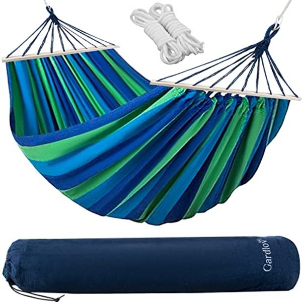 Gardlov Hängematte Gartenhängematte 260x160 cm (Spar-Set, 2 St, sicher natürlich), belastbar bis 150 kg