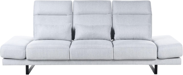 Beliani 'IKAST' 3-Sitzer Sofa, Stoff grau