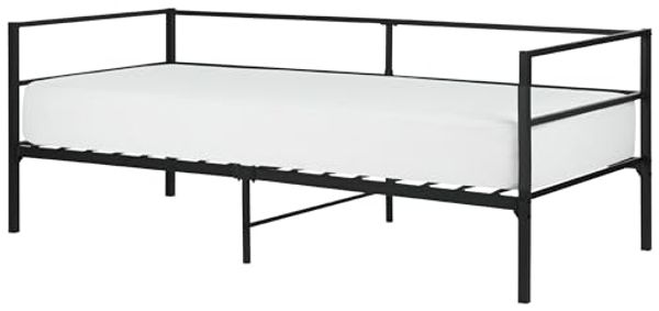 Bett mit Lattenrost BATTUT 90 x 200 cm Metall Schwarz