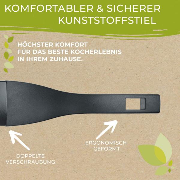 Berndes b. green Stieltopf, Kochtopf, Topf, Aluminium, Schwarz, 16 cm, 0005440516 Bild 5
