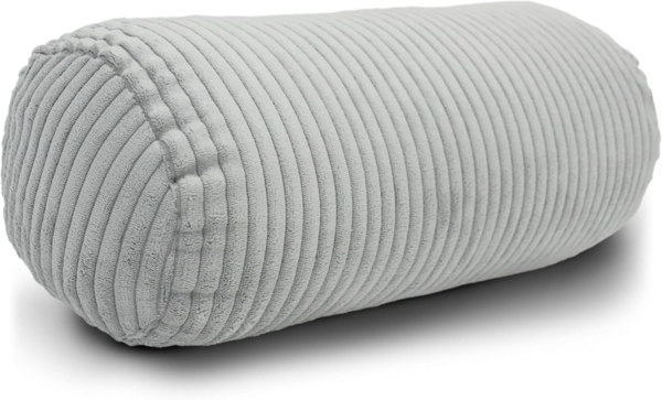 Amilian Nackenrolle mit Bezug 15 x 40 cm - Kissenrolle - mit Nackenrollenbezug - Bettrolle, Kopfstütze, Nackenstütze mit Bezug, ideal als Dekokissen, Sofakissen, Kissen, Kissenrolle, Lagerungskissen, Schlafkissen und für Reisen Bild 1