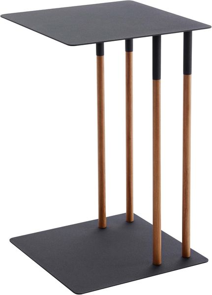 Yamazaki Beistelltisch "Plain" Ablagetisch 35x55x35cm, Sofatisch, Nachttisch, schwarz