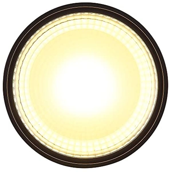 LED Deckenleuchte, ALU, Glas, schwarz, D 11,3 cm Bild 7
