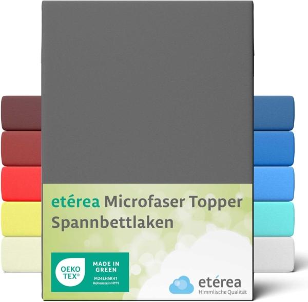 etérea Himmlische Qualität Spannbettlaken etérea Microfaser Topper Spannbettlaken, Microfaser, Gummizug: rundum, (1 Stück)