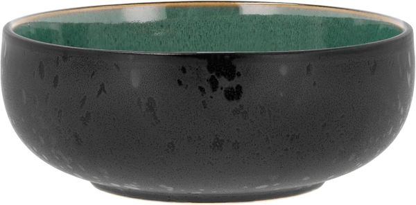 Bitz Steinzeug Schwarz / Grün Poke- / Ramen-Schüssel 18 cm