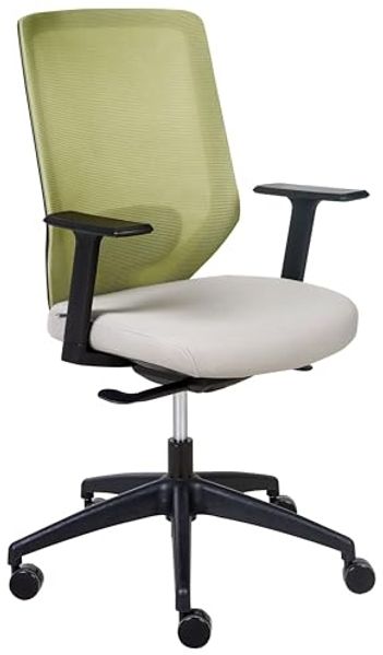 Beliani 'Virtuoso' Bürostuhl höhenverstellbar, Polyester hellgrün, 53 x 97 x 53 cm
