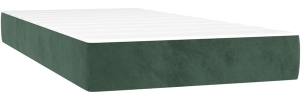 vidaXL Boxspringbett mit Matratze & LED Dunkelgrün 90x190 cm Samt 3134378 Bild 6