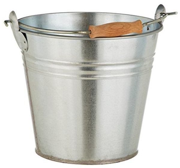 Dehner Dekoeimer, Ø 26 cm, Höhe 23 cm, verzinkt, silber