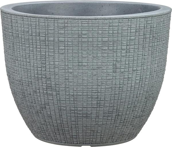 Scheurich Blumentopf Barceo für Aussen, runderPflanzkübel, verschiedene Farbe. Stony Grey - 40 cm - Scheurich