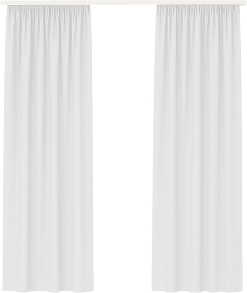 Bestlivings Vorhang "Ellen" mit Kräuselband inkl. Raffhalter (2 St), Kräuselband, blickdicht, Polyester, matter Stoff, einfarbig, waschbar bei 30°C, bügelleicht, formstabil