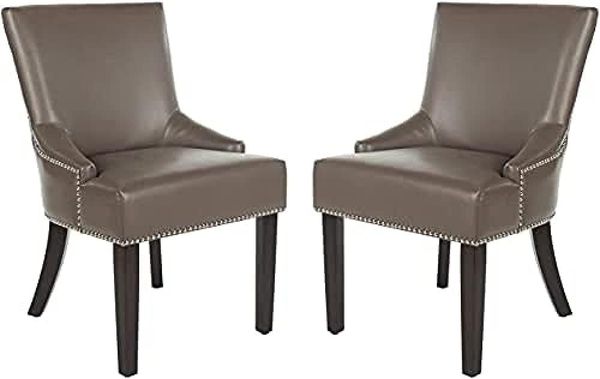 SAFAVIEH Set of 2 Wooden Dining Chairs, in Clay