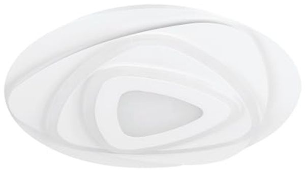 Eglo 900864 Deckenleuchte PALAGIANO Stahl, Kunststoff weiss, satiniert LED 21W 4000K H:5. 5cm Ø38cm