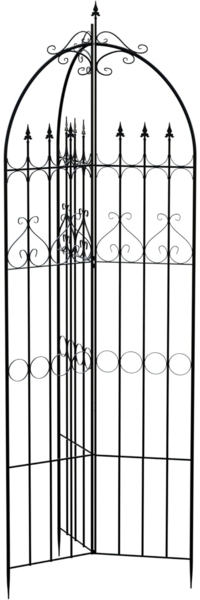 CLP Rankgitter Flowton im Romantikstil,schwarz