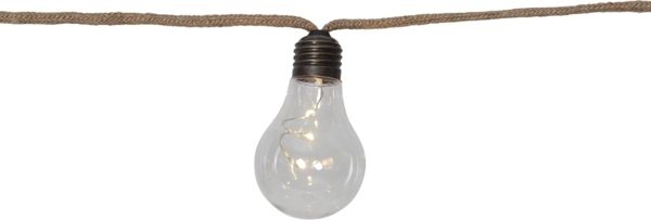 Best Season LED-Lichterkette 'Jutta', 10-TLG, Juteseil