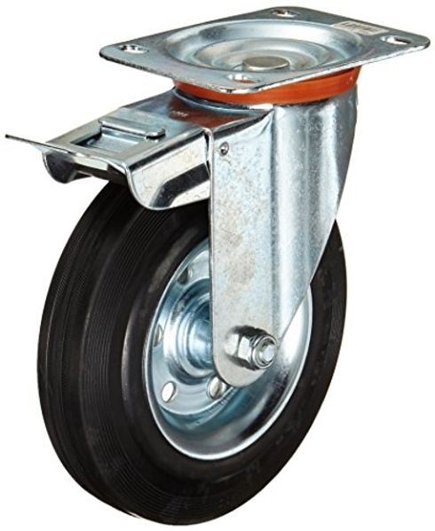 Lenkrolle inkl. Totalfeststeller 200 x 50 mm, Tragkr. 210 kg