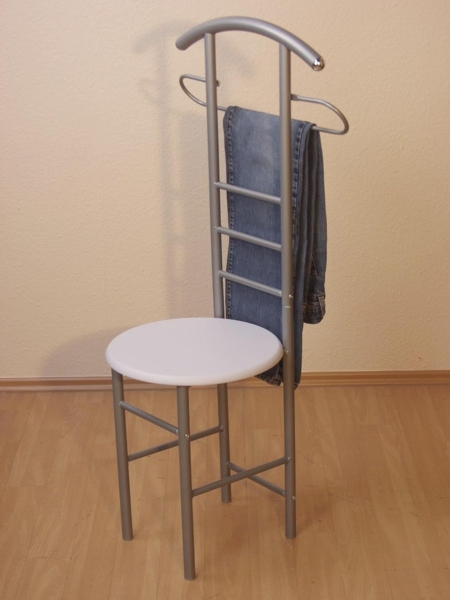 Herrendiener Gustav, alu / buchefarben, 53 x 118 x 47 cm