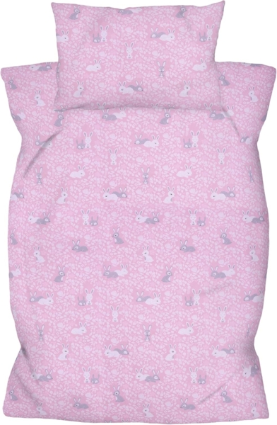 Amilian Kinderbettwäsche Babybettwäsche - Bettbezug 100x135 cm, Kopfkissenbezug 40x60 cm, 2 teilig, 100% Baumwolle