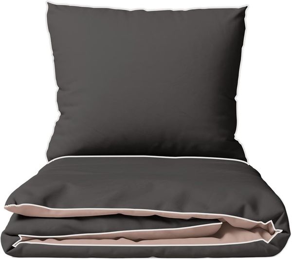 Traumschlaf Bettwäsche Lunara grau|200x220 cm + 2x 80+80 cm