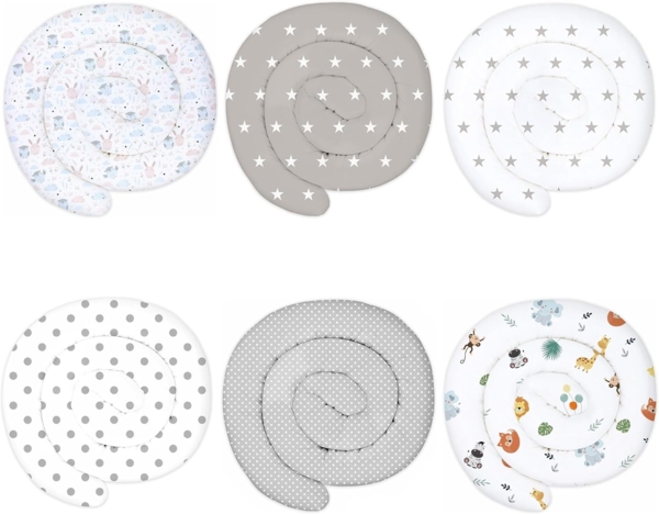 Totsy Baby Nestchenschlange XXL 400 cm Bettschlange Bettkissen Stillkissen Bettrolle Zierkissen Bild 6