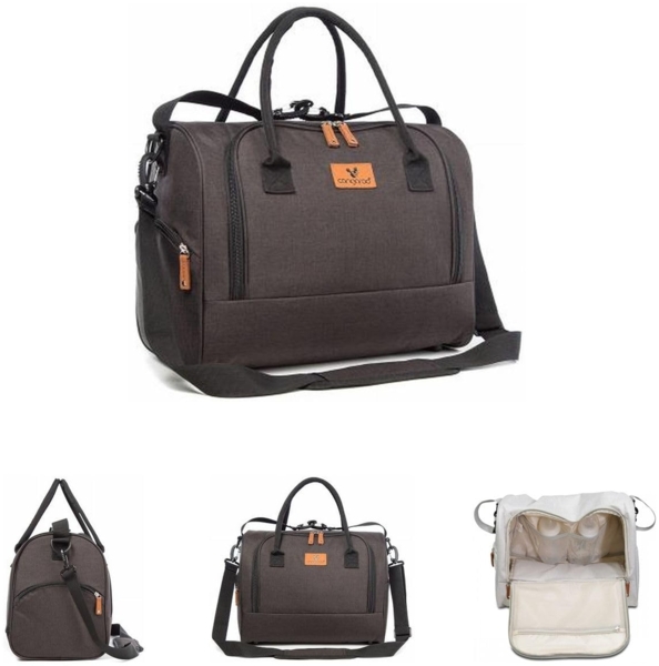 Cangaroo Wickeltasche Jossie Wickelunterlage, Reißverschluss, Gurt verstellbar schwarz