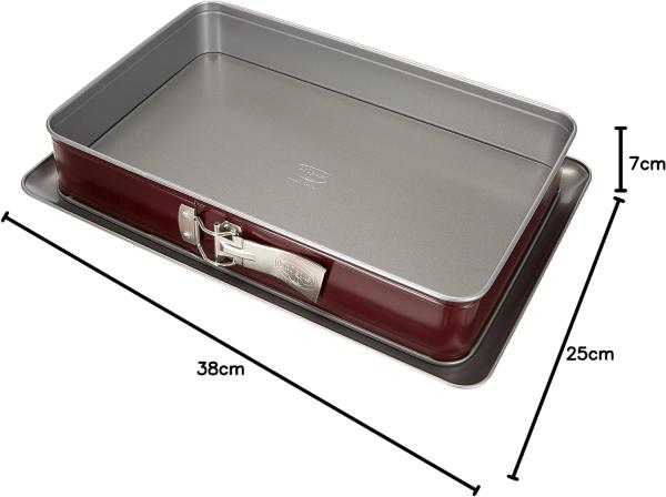 Springform Rechteck Backform Kuchenform 38x25x7cm Bicolor 1693 Dr. Oetker Bild 7