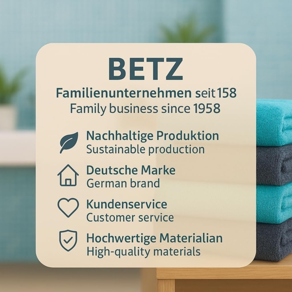 Betz Handtücher 6 Stück Handtücher Palermo 50x100 cm Farbe anthrazit und türkis, 100% Baumwolle Bild 9