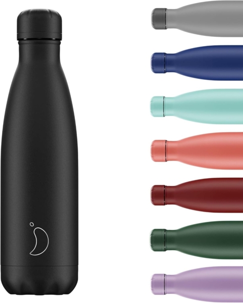 Thermosflasche Einfarbig "Alles schwarz" 500ml