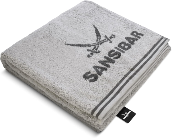 Sansibar Sylt Duschtuch Badetuch Saunatuch Frottier-Serie "Doubleface“, 80x150 cm, (1-St), mit hochwertig gewebtem Sansibar Logo