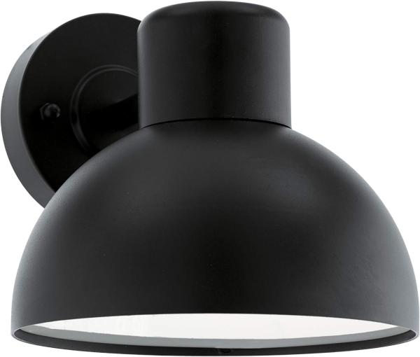 Eglo 96207 Outdoor Wandleuchte ENTRIMO Downlight schwarz weiß L:20cm H:18,5cm T:23,5cm IP44