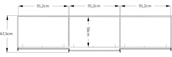 Staud Schwebetürenschrank, Holzwerkstoff, Mocca, Premium, 240cm / 280cm / 68 cm (H/B/T) Bild 2