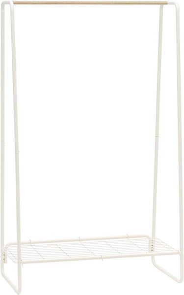 Iris Ohyama, Kleiderständer, Garderobenschrank, Kleiderständer, Solide Regale, Einfache Montage, Mehrzweck, Design, Büro, Eingang, Schlafzimmer, Wohnzimmer - Metal Garment Rack - PI-B5 L - Weiß