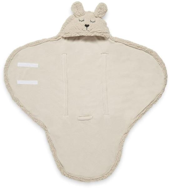 Jollein Bunny Wickeldecke Nougat Weiß off white 1