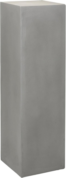 VIVANNO Blumenständer Fiberglas PODEST Säule, Grau Beton-Design 30x30x100 cm