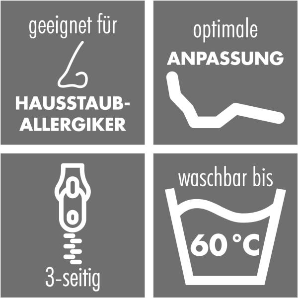 Badenia Trendline BT260 7-Zonen Kaltschaummatratze, Stiftung Warentest Testurteil GUT Ausgabe 03/2022 , Härtegrad 4 (H4 - fest), 140x200 cm, Öko-Tex Zertifiziert Bild 6