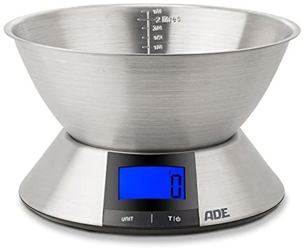 ADE Digitale Küchenwaage mit Schüssel