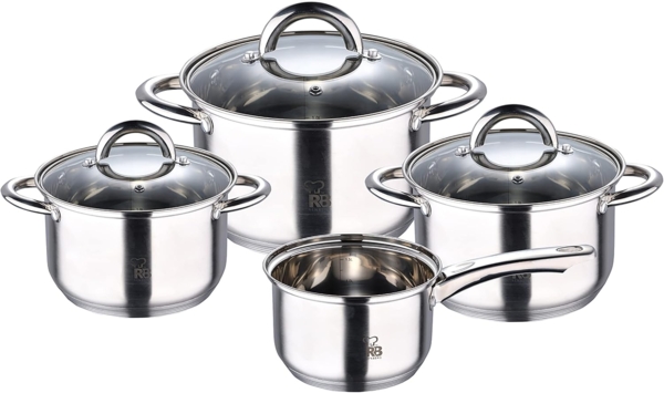 Renberg 7-tlg. Edelstahl Kochtopf-Set ALEXANDER Kochtopfset RB-1660