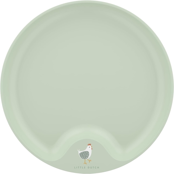 Little Dutch Little Farm Teller, Kunststoff grün, Ø 22 cm