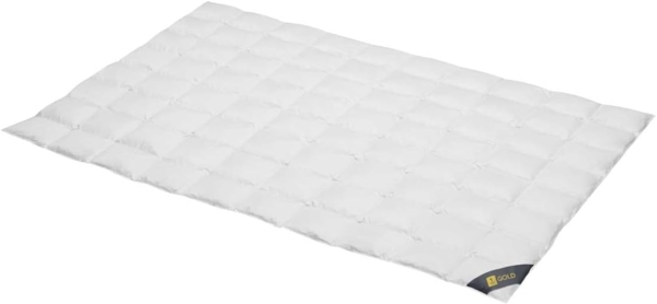 Spessarttraum Daunendecke Gold extra leicht, Füllung: 100% Daunen|200x220 cm