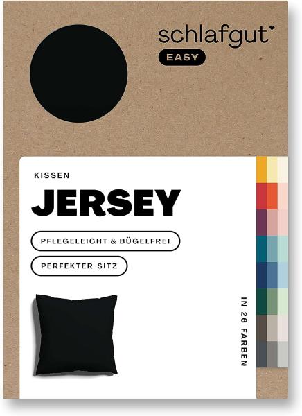 Schlafgut Kissenbezug EASY Jersey, (1 Stück), Kissenhülle mit Reißverschluss, weich und saugfähig, Kissenbezug