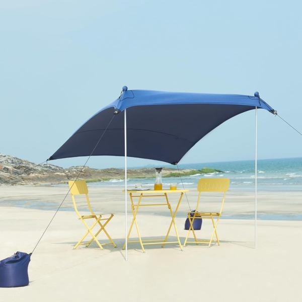Strandzelt Bernheze 200x200x170cm Blau [pro. tec] Bild 1