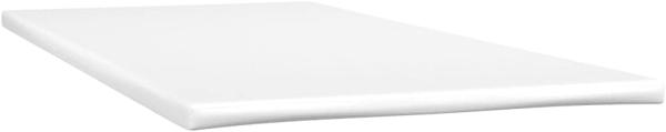 vidaXL Boxspringbett mit Matratze Weiß 100x200 cm Kunstleder 3141108 Bild 7