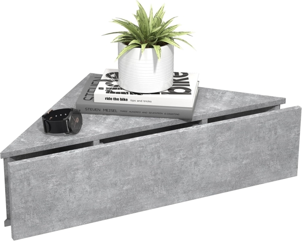 VCM Nachttisch Usal 918294 Beton-Grau H. 15 x B. 60 x T. 43 cm