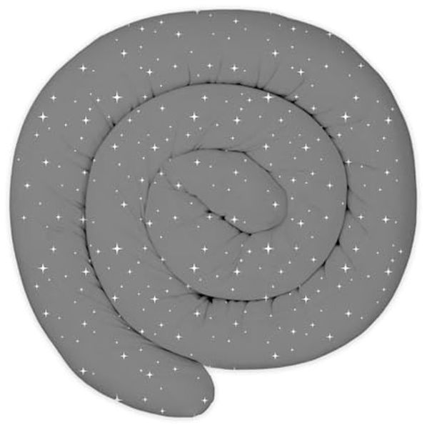 Totsy Baby XXL Bettschlange Bettkissen Stillkissen Bettrolle Bettkantenschutz Zierkissen Bettumrandung Schlange XL Handmade Galaxie 150 cm Oeko-Tex-Zertifikat