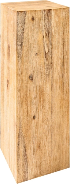 riess-ambiente Beistelltisch COLUMNA 75cm teakgrau / natur (Einzelartikel, 1-St), Wohnzimmer · Massivholz · Akazie · gekälkt · Deko-Blumensäule