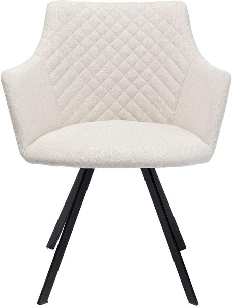 Drehstuhl Coco, Stoff, Beige, 53 x 82 x 60 cm
