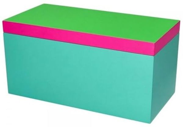 Giftcompany Aufbewahrungsbox Aufbewahrungsbox Neo Rechteckig Grün Türkis Pink (13x26x13cm)