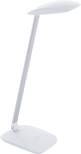 Eglo 95695 Tischleuchte Cajero mit Dimmer (Touchdimmer) in weiß 4,5W L:15 H:50cm