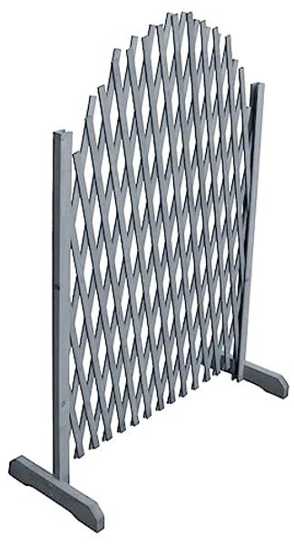 vidaXL Rankgitter Massivholz Tanne 1,8x1 m Grau 310036