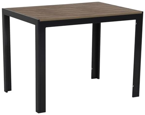 FIRE ALMA Nonwood Alu-Gartentisch Gartenmöbel anthrazit/grau 100x70 cm