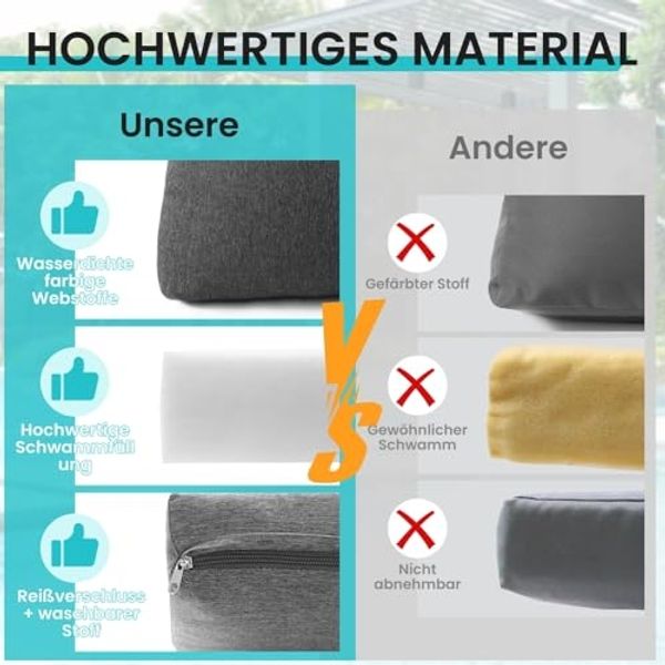 Mucola Gartenlounge-Set Ecklounge mit Liegefunktion Aluminium Essgruppe wetterfest Grau, (wetterfest, resistent gegen Regen, Salzwasser und intensive Sonneneinstrahlung, Kissen inkl. Reißverschluss, daher abnehm- und waschbar), inkl. praktischem seitli... Bild 6